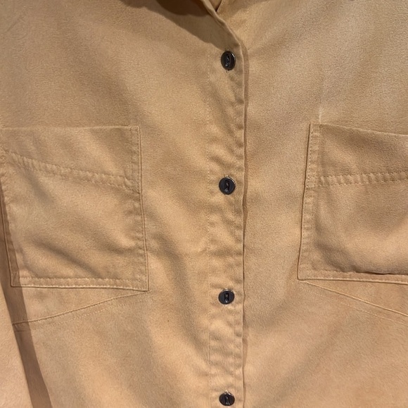 CHICOS BLOUSE OR JACKET MUSTARD YELLOW SIZE 2 (Large) - Picture 4 of 10